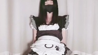a beautiful cosplay girl is masturbating.I am not a hkdoll